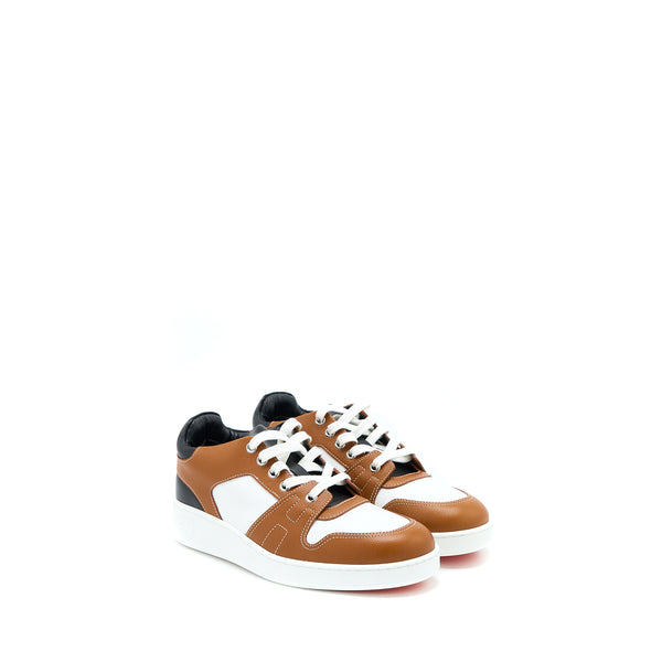 Hermes Size 37.5 Free Sneaker Epsom Calfskin Multicolour Natural