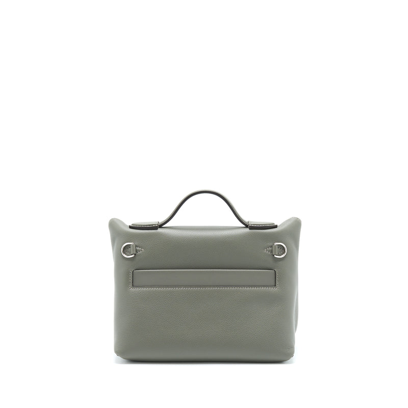 Hermes Mini 24/24 2424 - 21 Evercolor / Swift Gris Meyer SHW Stamp U