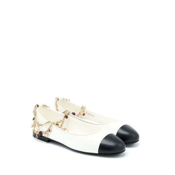 Chanel Size 36 Ballerina Shoes With Charm Chain