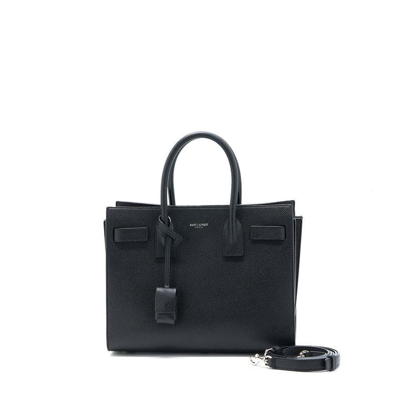 Saint Laurent Baby Sac De Jour Grained Calfskin Black SHW