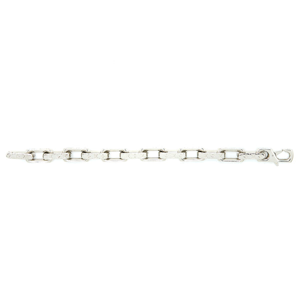 Louis Vuitton Chain Bracelet Engraved Monogram Silver Tone