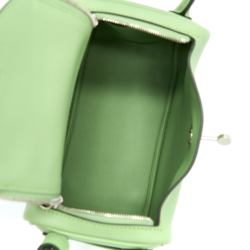 Hermes Mini Lindy Swift Vert Criquet SHW Stamp Y