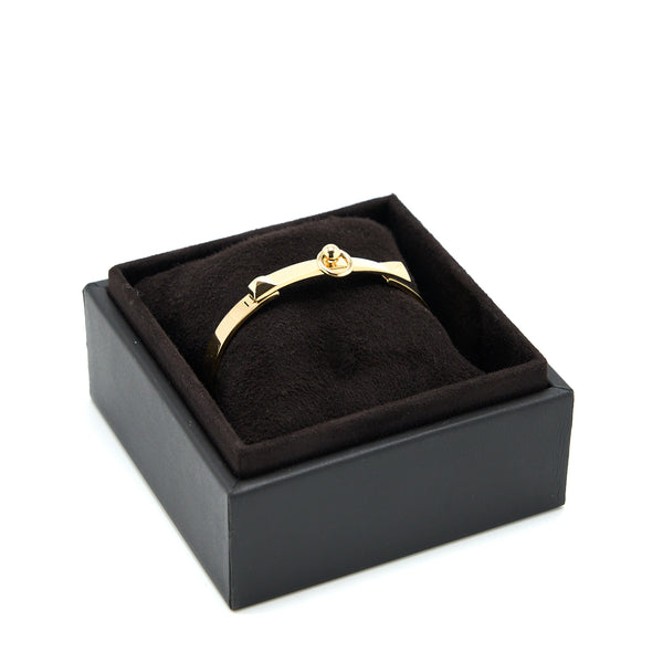 Hermes Size SH Collier De Chien Bracelet Small Model Yellow Gold