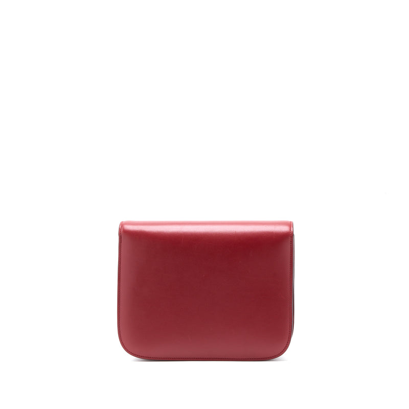 Celine Medium Classic Box Calfskin Red GHW