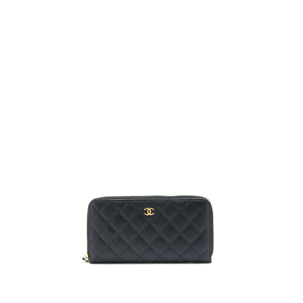 Chanel Zippy Long Wallet Caviar Black GHW