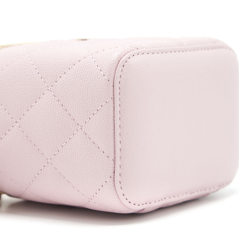 Chanel Mini Vanity Case Caviar Pink LGHW