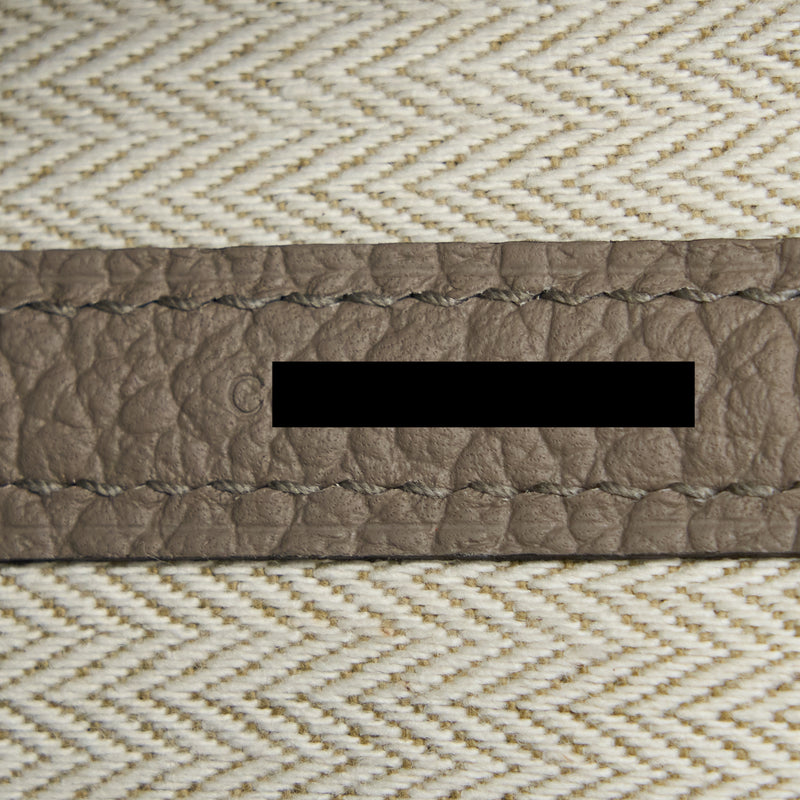 Hermes Garden Party 36 Country M8 Gris Asphalt SHW Stamp C