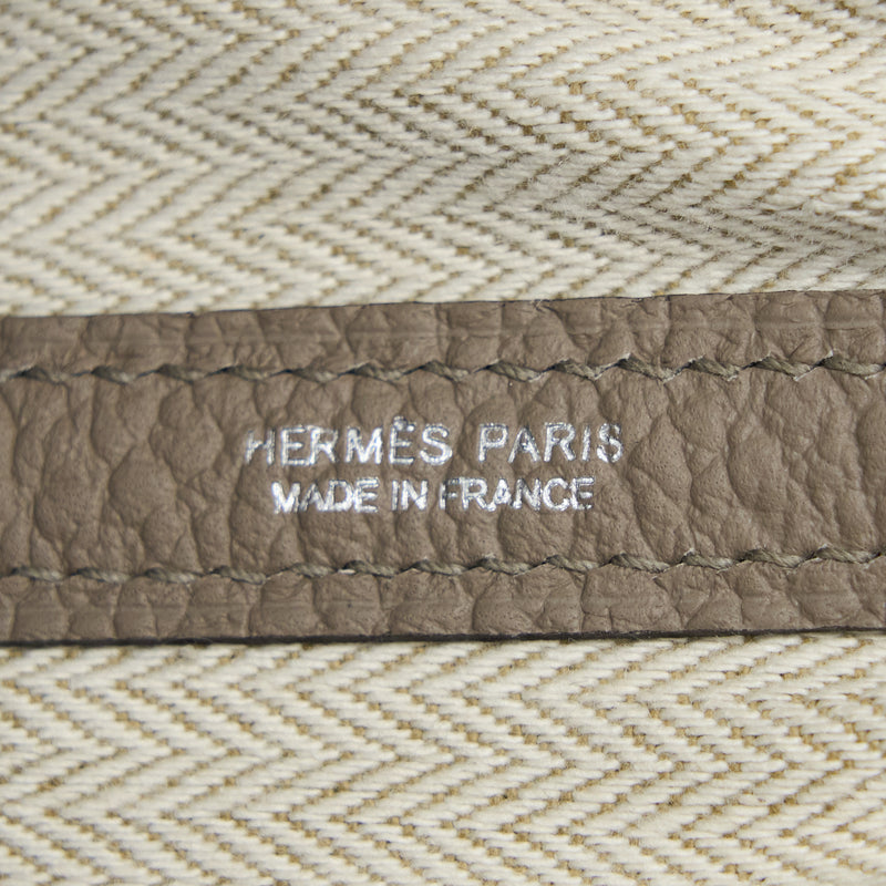 Brand New Hermes Garden Party 36 Gris Asphalte