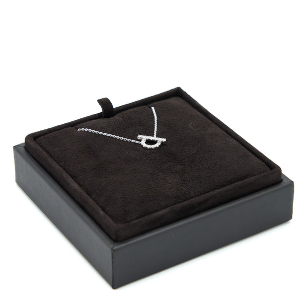 Hermes Finesse Necklace White Gold With Diamonds