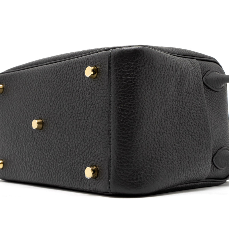 Hermes Lindy 26 Clemence Black GHW Stamp U
