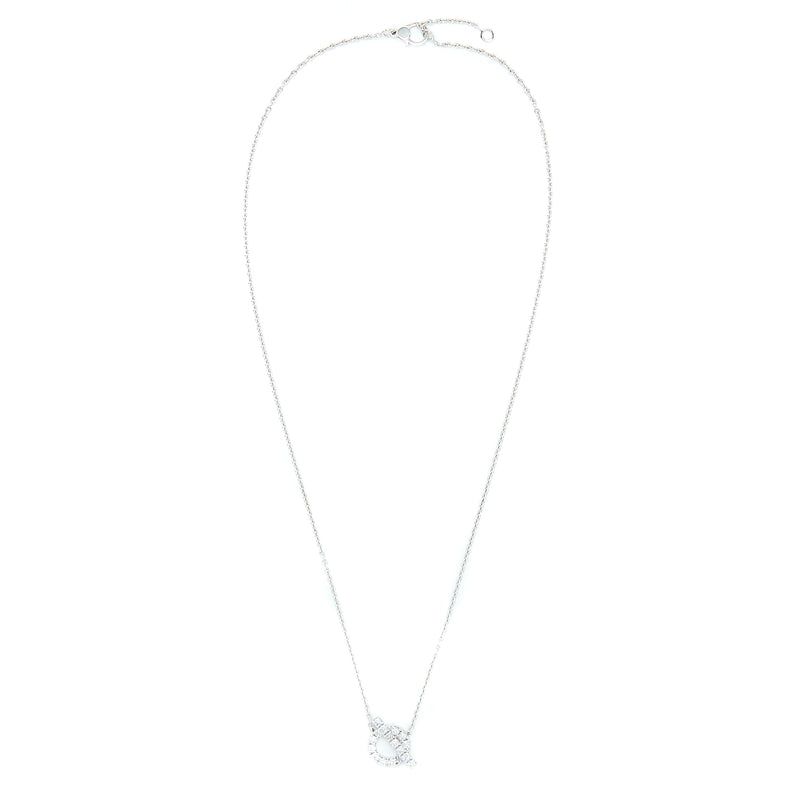 Hermes Finesse Necklace White Gold with Diamonds