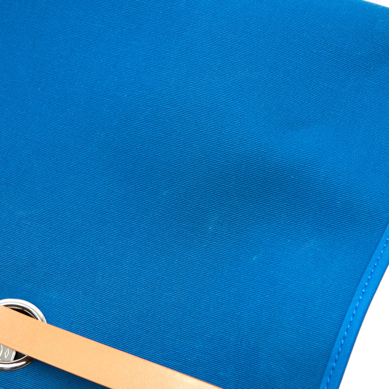 Hermes Herbag Zip 31 Bag Canvas Blue SHW Stamp X