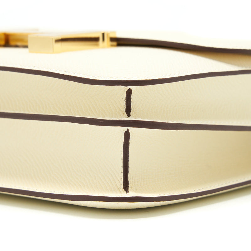 Hermes Mini Constance Epsom Nata GHW Stamp U