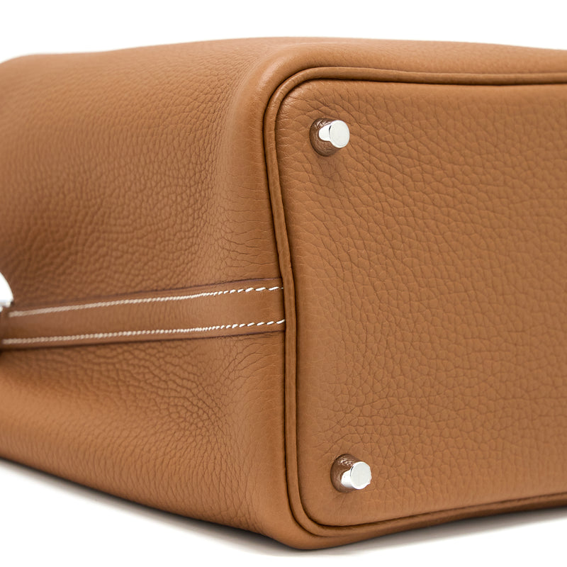Hermes Picotin 18 Lock Bag Clemence Gold SHW Stamp U