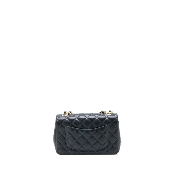 Chanel Mini Rectangular with Coco Bag Charm Limited Edition Lambskin Black LGHW