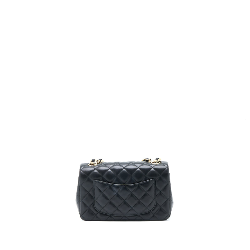 Chanel Mini Rectangular with Coco Bag Charm Limited Edition Lambskin Black LGHW