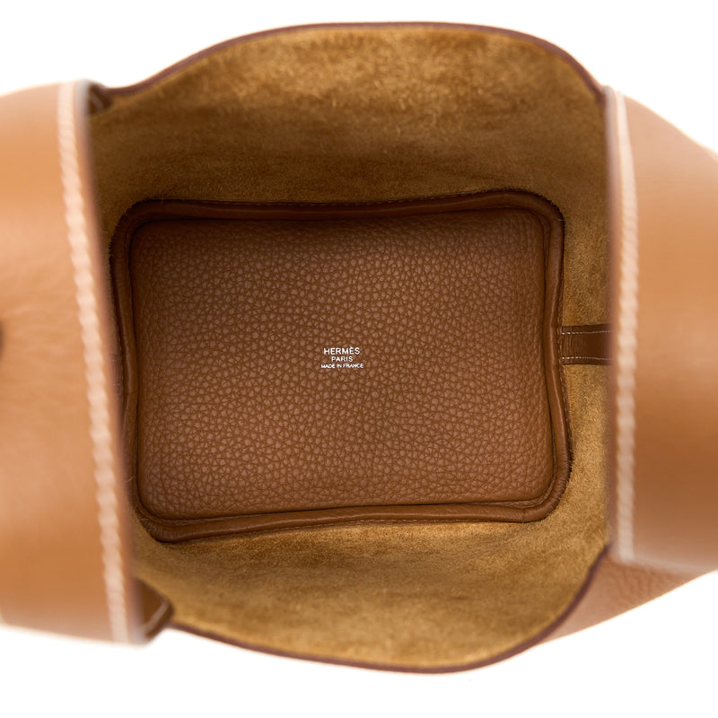 Hermes Picotin 18 Lock Bag Clemence Gold SHW Stamp U