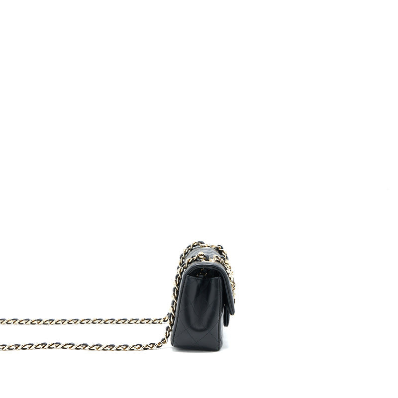 Chanel Mini Rectangular with Coco Bag Charm Limited Edition Lambskin Black LGHW