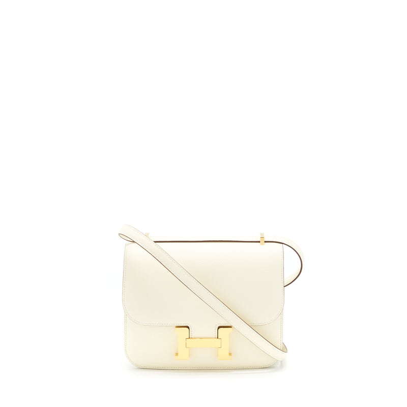 Hermes Mini Constance Epsom Nata GHW Stamp U