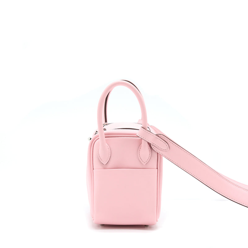 Hermes Mini Lindy Swift 3Q Sakura Pink SHW Stamp U