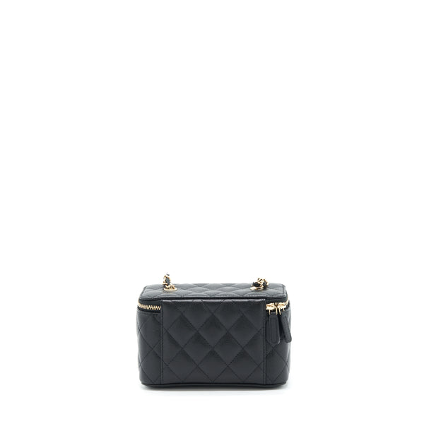 Chanel 22S Long Vanity With Chain Caviar Black LGHW