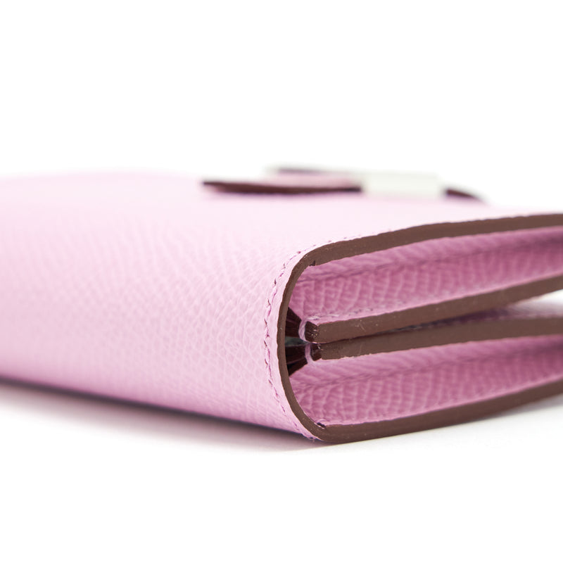 Hermes Bearn Card Holder Epsom X9 Mauve Sylve SHW Stamp U