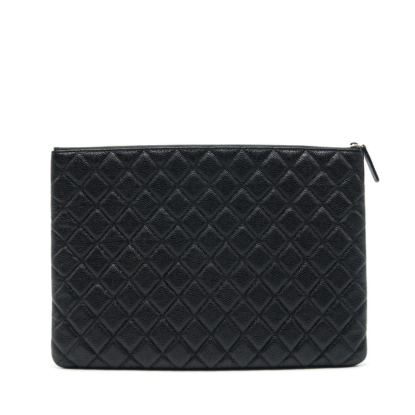 Chanel Caviar Pouch Black SHW