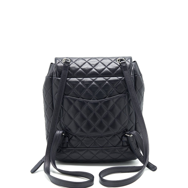 Chanel Quilted Urban Spirit Backpack Lambskin Black SHW