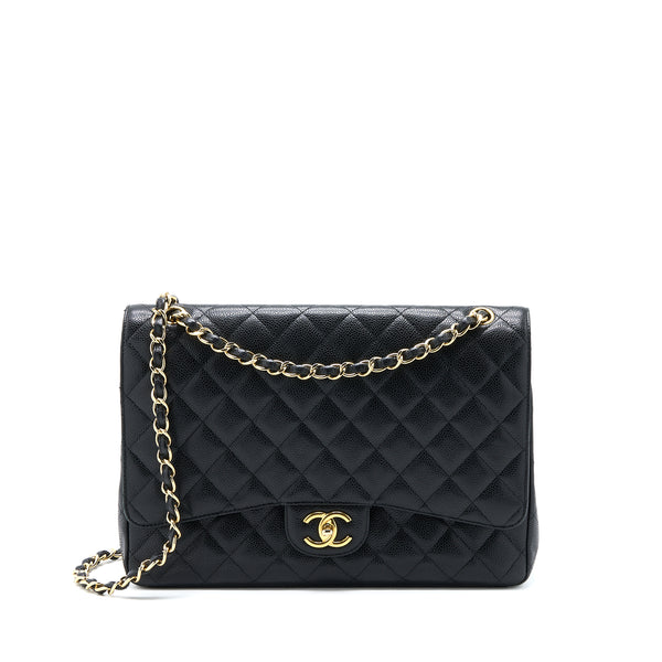 Chanel Maxi Classic Double Flap Bag Caviar Black GHW