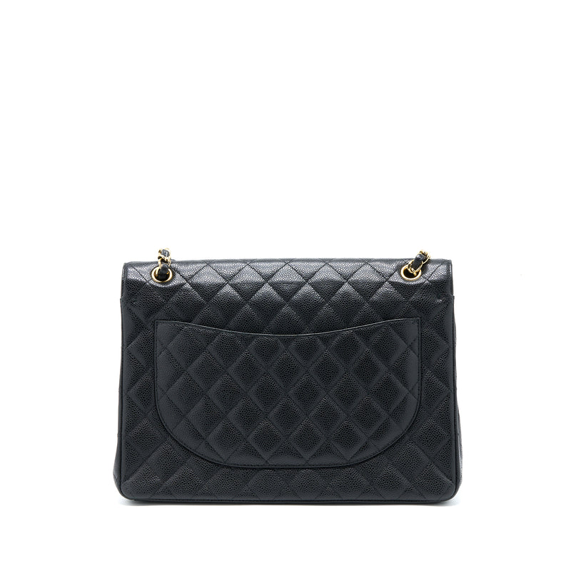 Chanel Maxi Classic Double Flap Bag Caviar Black GHW