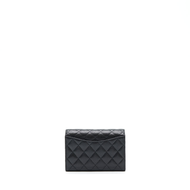 Chanel Flap Wallet Caviar Black SHW