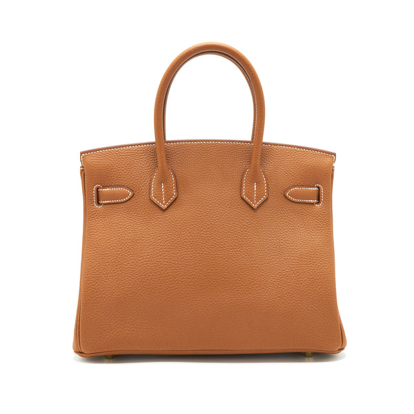 Hermes Birkin 30 Togo 37 Gold With GHW Stamp A