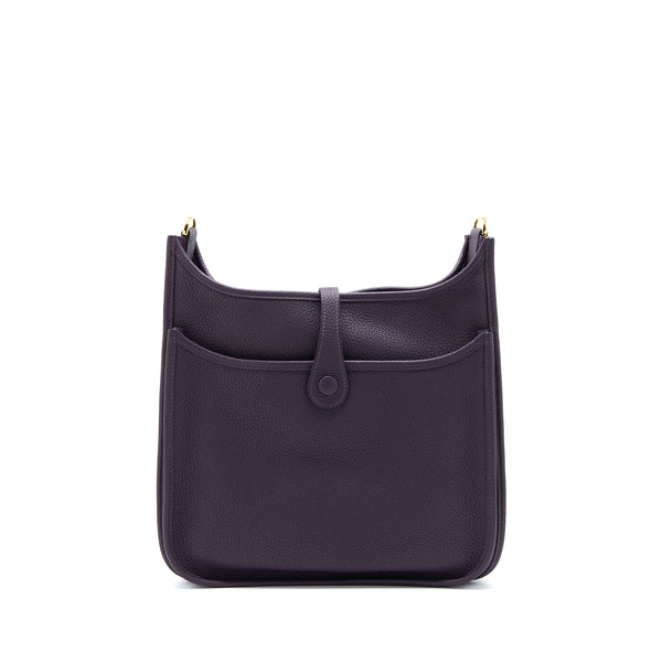 Hermes Evelyne 29 Clemence Raisin GHW Stamp D