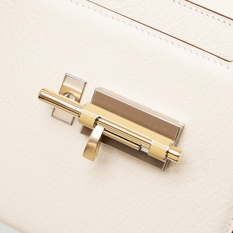 Hermes Mini Verrou Chevre Mysore Nata Havane/Chai/Etoupe Hardware Stamp U
