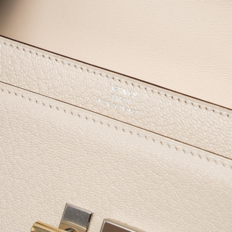 Hermes Mini Verrou Chevre Mysore Nata Havane/Chai/Etoupe Hardware Stamp U
