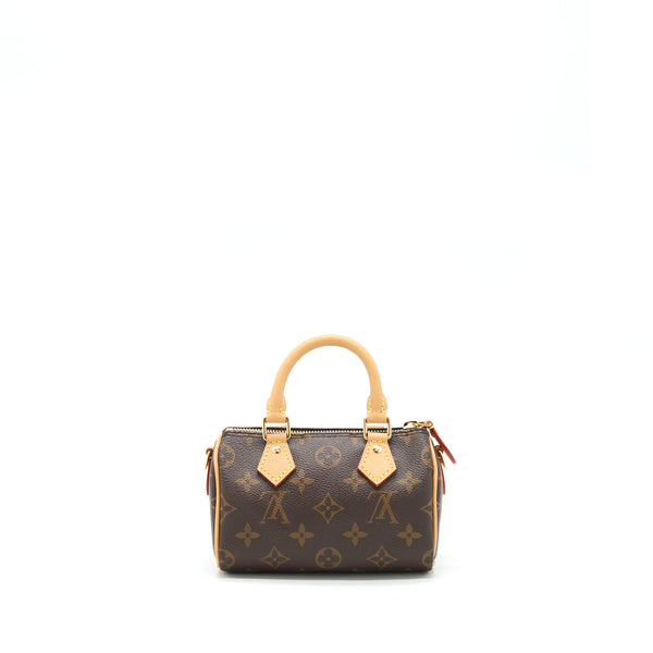 Louis Vuitton Nano Speedy New Version Monogram Canvas GHW