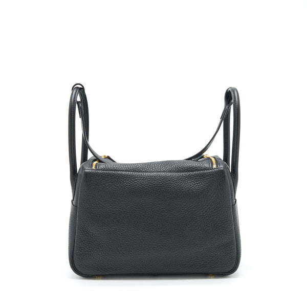 Hermes Lindy 26 Clemence Black GHW Stamp Z