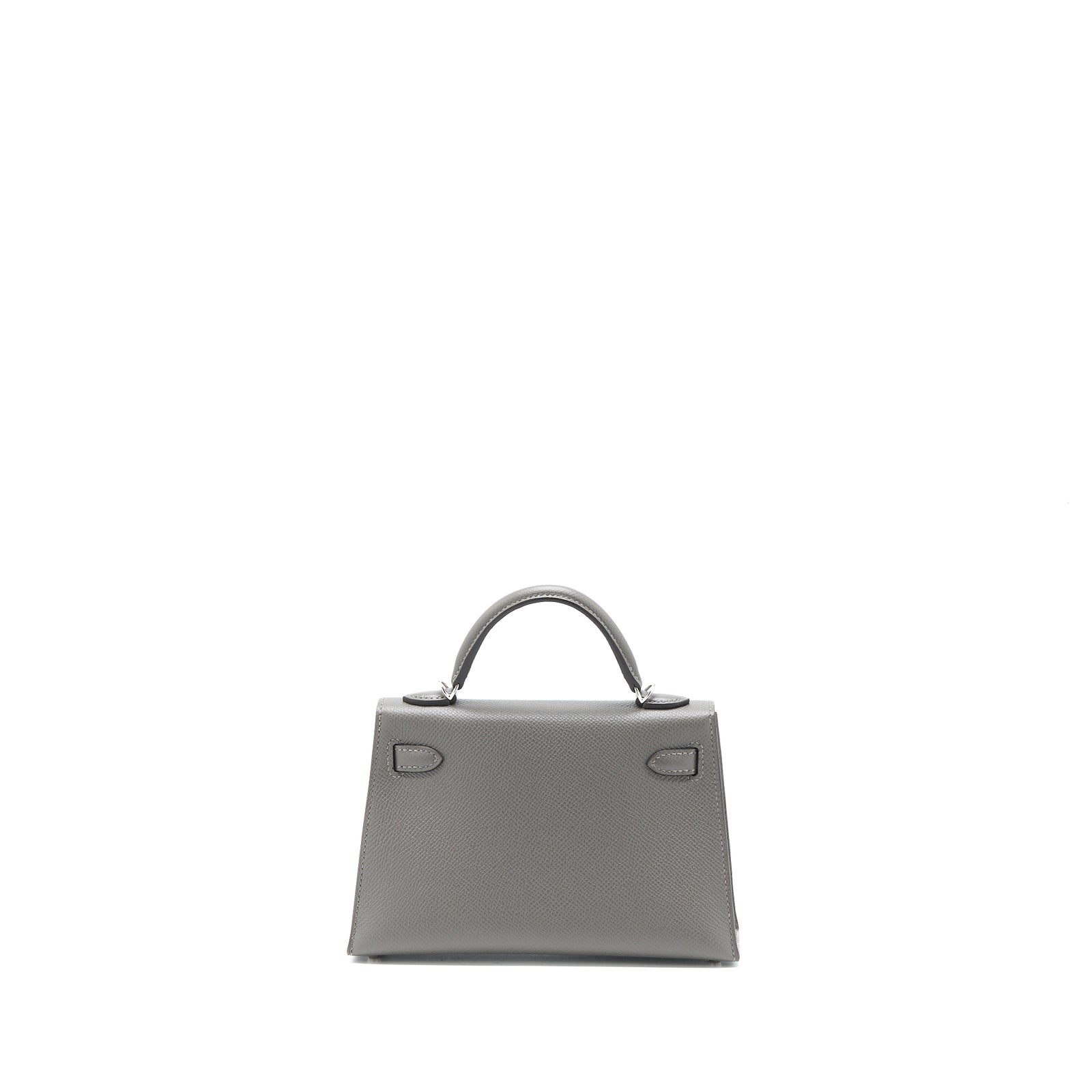 Hermes Mini Kelly II Epsom 0L Gris Meyer SHW Stamp U