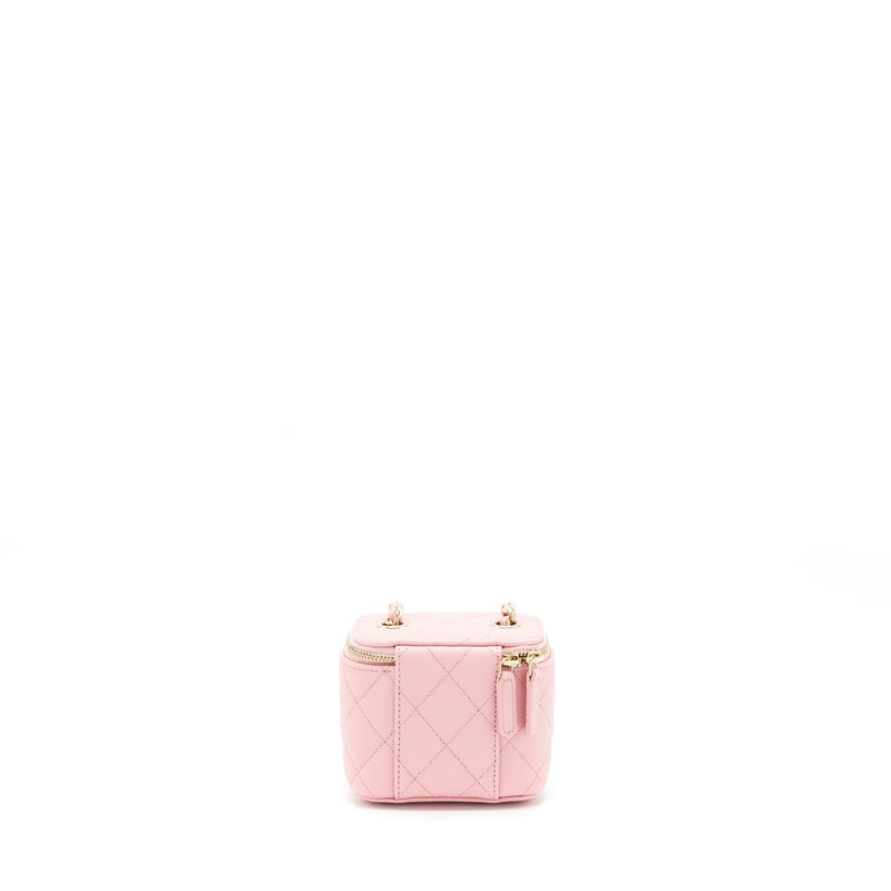 Chanel 22C Mini Vanity With Chain Caviar Pink LGHW