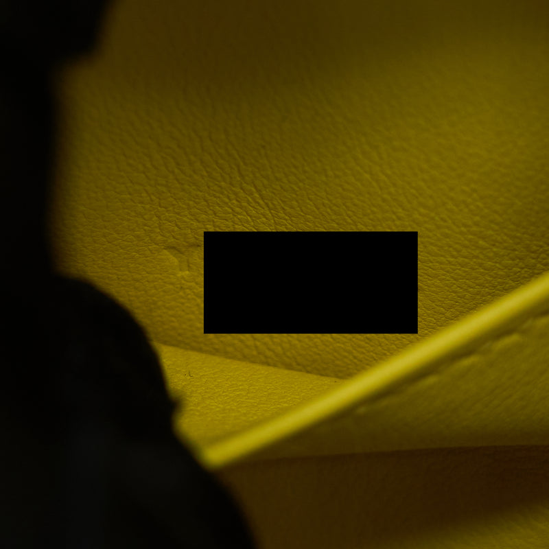 Hermes Mini Lindy Ostrich Jaune Citron SHW Stamp Y