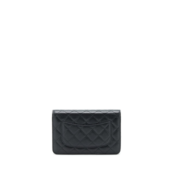 Chanel Classic Wallet On Chain Caviar Black SHW