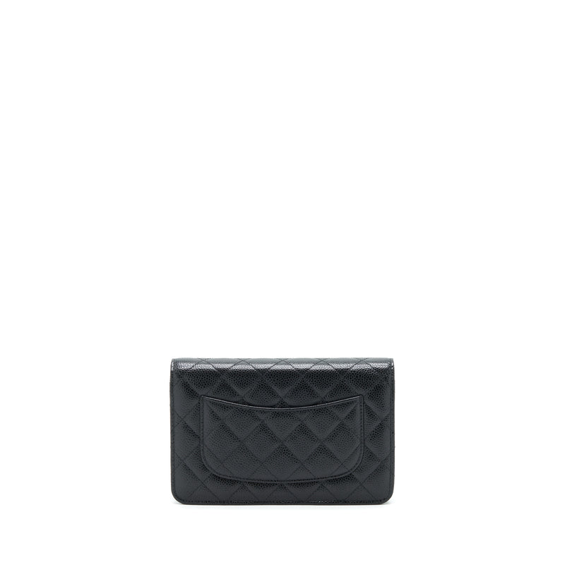 Chanel Classic Wallet On Chain Caviar Black SHW