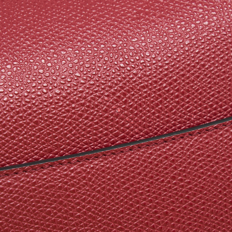 Dior Medium Saddle Bag Grained Calfskin Red GHW