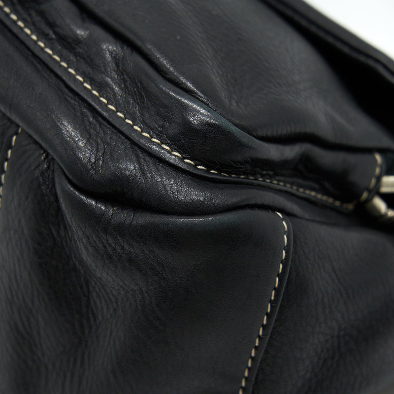 PRADA Long Shoulder Bag in Black SHW