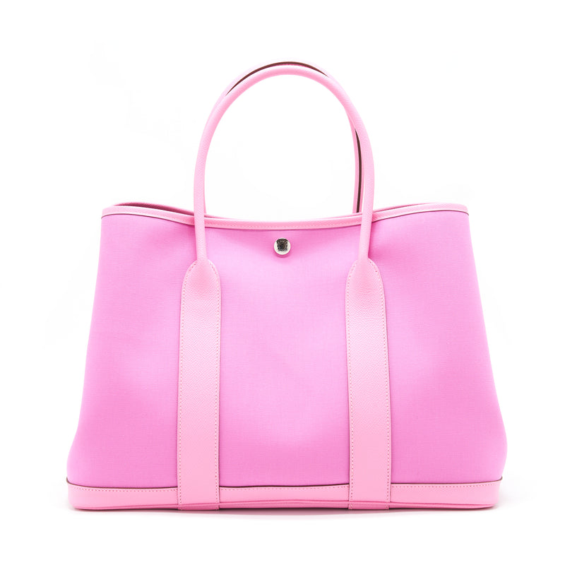 Hermes Garden Party 36 Bubblegum Pink SHW Stamp Z