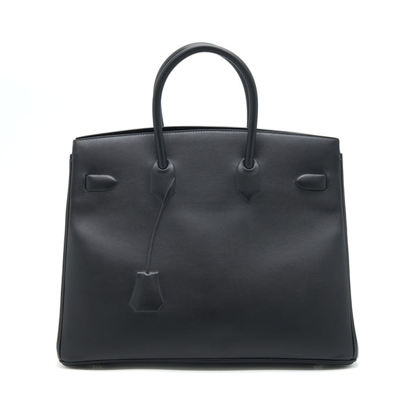Hermes Shadow Birkin 35 Swift Black SHW Stamp Y