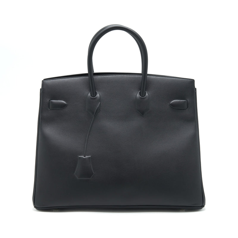 Hermes Shadow Birkin 35 Swift Black SHW Stamp Y