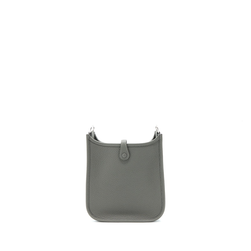 Hermes Mini Evelyne Clemence 0L Gris Meyer SHW Stamp U