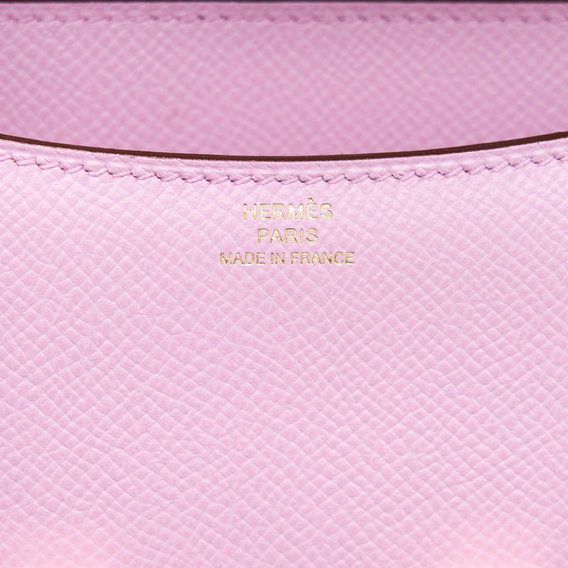 Hermes Mini Constance Epsom X9 Mauve Sylvestre RGHW Stamp Z