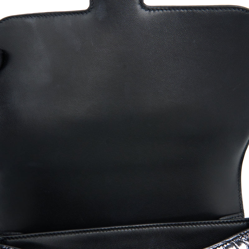 Hermes Constance 24 Shiny Alligator Leather Black GHW Stamp X